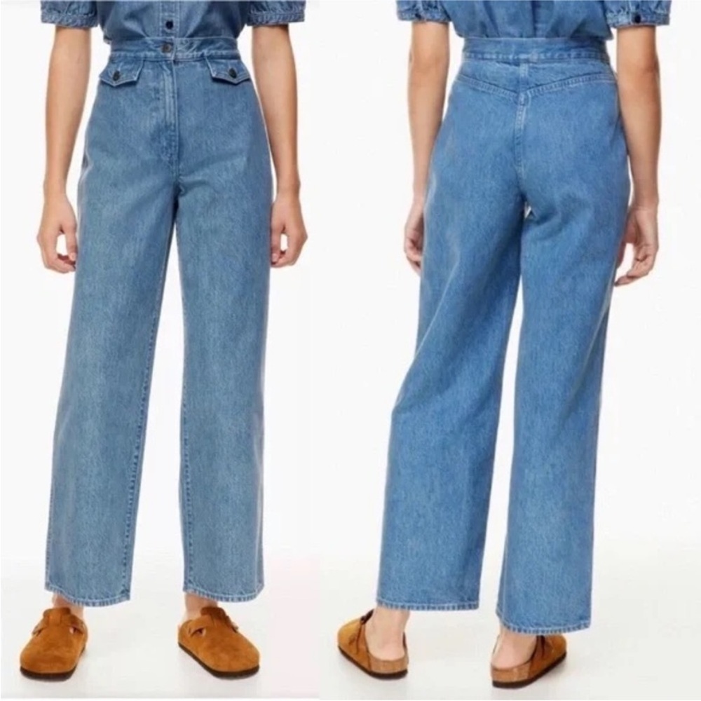 Aritzia Wilfred Free Range Jean Ocean Medium Blue Size 4